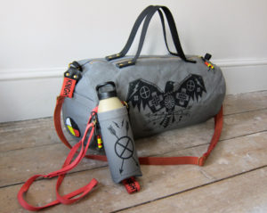 Elemental Crow' duffel and Muroc' water canteen.