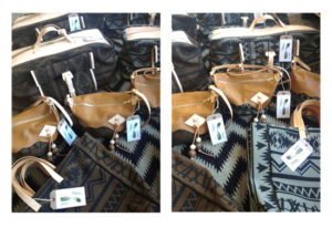 Canyon tote, slouch bag and Adler overnighter. Shown on Zig Zagger rug.