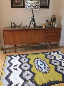 Pilot' rug in green tea.