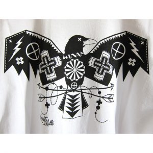 Crow' tee back print