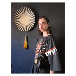 Crosses n' bolts- Oversized box top + skirt