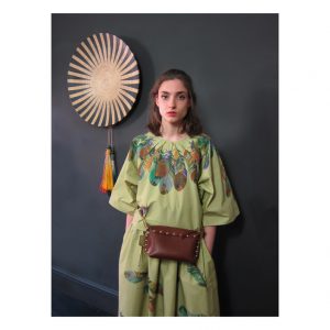 Falling feathers' skirt + top