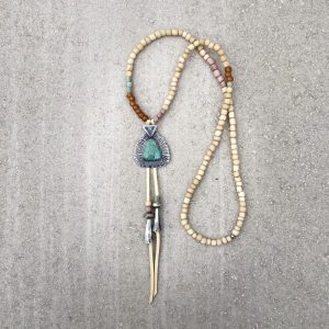 Sterling Silver + Pilot Mountain Turquoise Necklace