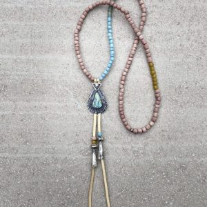 Sterling Silver + Sonoran Gold Turquoise Necklace