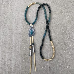Sterling Silver + Ithaca Peak Turquoise Sail Necklace