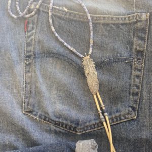 Peace Feather Necklace with choice of beads