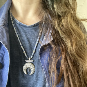 Silver Primitive Naja Necklace with choice of beads