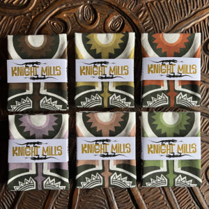 MCM Abstract Primitive Luxury Linen + Cotton Mix Tea Towel